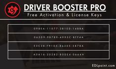 driver booster 11.4 activation license key | Topic